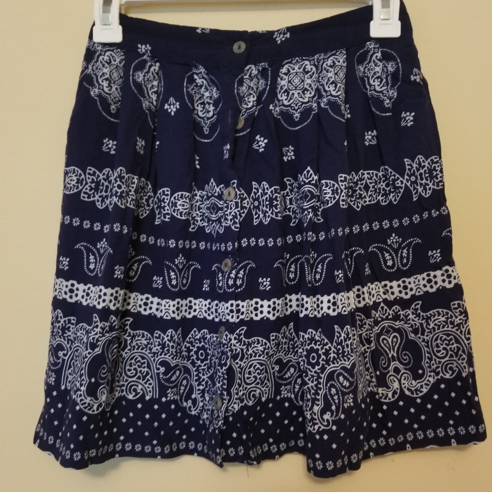 Navy blue skirt